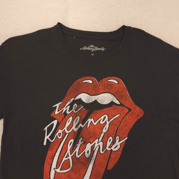 Rolling Stones Band Crew Neck Short Sleeve Graphic T Shirt Womens Size 2XL Black - Picture 1 of 9